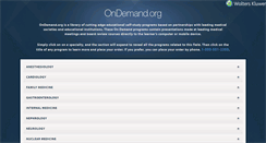 Desktop Screenshot of ondemand.org